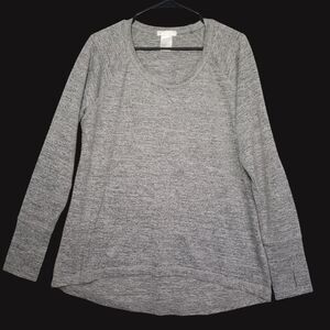 💚3/$15 K. Jordan Shirt Women's Large Stretch Long Sleeves Soft Rounded Hem Top